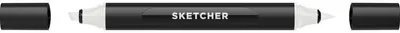 Produktbild von Molotow Twinmarker Sketcher brush+chisel GG485 grüngrau 1