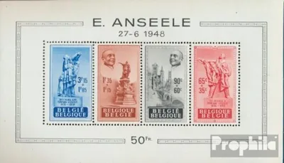 Produktbild von Briefmarken Belgien 1948 Mi Block20 (kompl.Ausg.) postfrisch Anseele