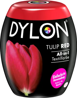 Produktbild von DYLON Tulip Red All-in-1 Textilfarbe Waschmittel Waschen 350 g Färbemittel