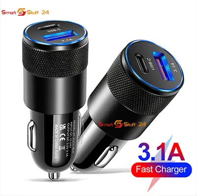 Produktbild von Dual KFZ Handy Ladegerät USB C Autoladegerät Super Fast PD Zigarettenanzünder