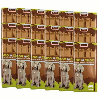 Produktbild von DOG CHOC Hundeschokolade mit Pansen 18 x 100g