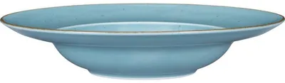 Produktbild von 6x Pastateller, Serie Kaszub, türkis, braun gesprenkelt, Ø 240 mm, 6 Stück