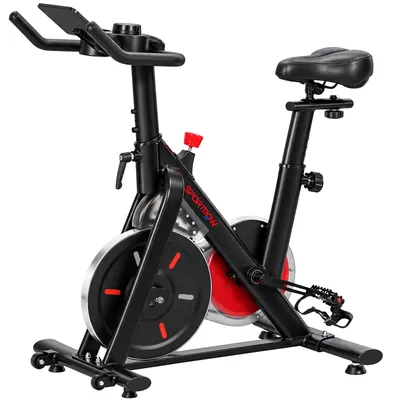 Produktbild von Heimtrainer Fahrrad Höhenverstellbar Hometrainer mit Magnetwiderstand APP verstellbarem Sitz LCD-Monitor Handyhalter