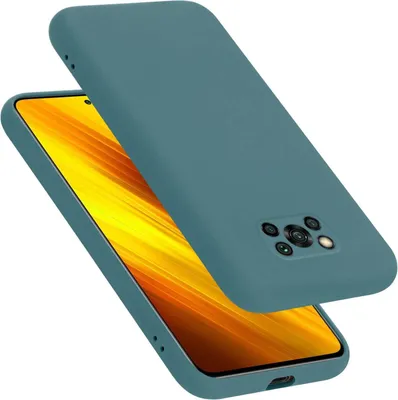 Produktbild von Cadorabo Hülle für Xiaomi POCO X3 NFC Hülle Silikon Handyhülle Case aus flüssigem Silikon, Kratzfeste und stoßfeste Schutzhülle für Xiaomi POCO X3 NFC