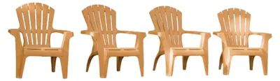 Image de Lot de 4 Fauteuils adirondack Ocre