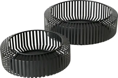 Image de Bols décoratifs VIKI, métal, 2 pcs, Ø 24-30 cm