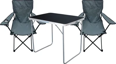 3-tlg Camping Set Gartenmöbel Campingtisch  2 Campingstuhl Klappstuhl