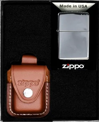Produktbild von ZIPPO Feuerzeug Set CHROM HOCHPOLIERT Geschenk Nr. 2