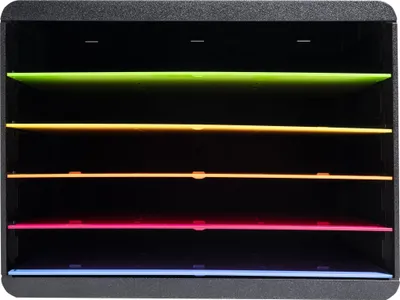 Produktbild von Exacompta Desktopsorter mit 5 Fächern, Querformat, Iderama, Regenbogen, 305798D
