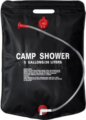 Productafbeelding van Zonne Douche - Kampeer Douche - Buiten Douchen - Water Verwarmend - 20 Liter - Zwart