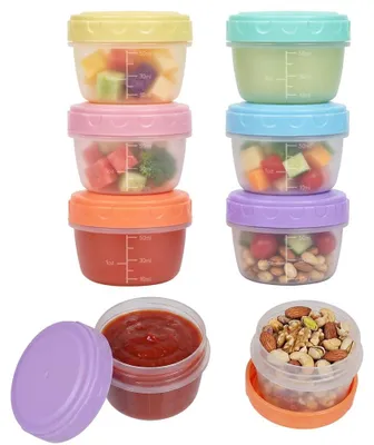 Image de Boîtes de conservation - Lot de 6 boîtes de 80 ml, adaptées au congélateur, avec couvercles