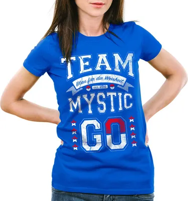Produktbild von style3 Team Blau Mystic Damen T-Shirt Weisheit, Farbe:Blau, Größe:M