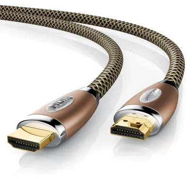 Image de Primewire 8k Câble HDMI 2.1, 4k Ultra HD 2160p, 3D, gaine en nylon, connecteur entièrement métallique, HDMI type A - 1m