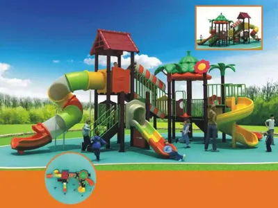Productafbeelding van Speeltoestel, glijbaan, buitenspeelplaats, kinderspeelactiviteiten, jungle-speelplaats, speelplaatsen