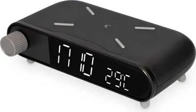Obrázek produktu pro Ksix BXCQI15NX, Digitální budík, Černá, 12/24 h, F, °C, 10 W, USB