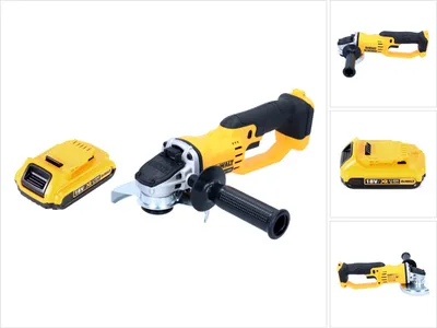 Zdjęcie produktu dla DeWalt DCG 412 akumulatorowa szlifierka kątowa 18V 125mm solo + 1x akumulator 2.0Ah - bez ładowarki