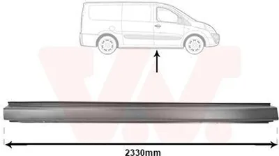 Produktbild von VAN WEZEL 1612104 Schweller Reparaturblech Einstiegblech Rechts für CITROËN JUMPY Kasten für FIAT Scudo (270, 272) Scudo Kastenwagen (270, 272)
