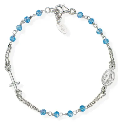 Immagine prodotto di Bracciali con ciondoli fissi Amen Collezione Argento Rosari - donna