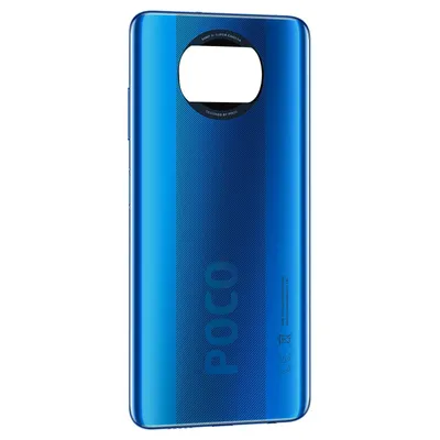 Produktbild von Xiaomi, Akkuabdeckung für Xiaomi Poco X3 Original Service Pack, Blau