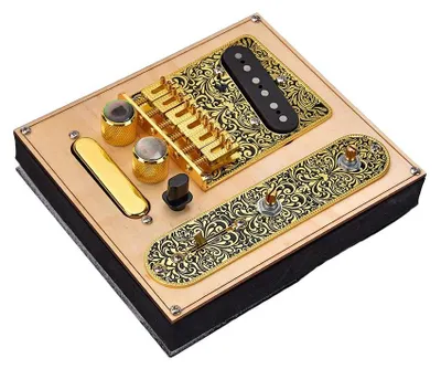 Produktbild von Kontrollplatte und Brücke für Telecaster - Vorverdrahtet - Set mit Pickups