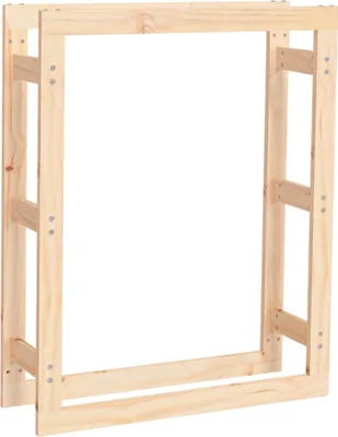 Image de vidaXL Étagère à bois de cheminée 80x25x100 cm Pin massif