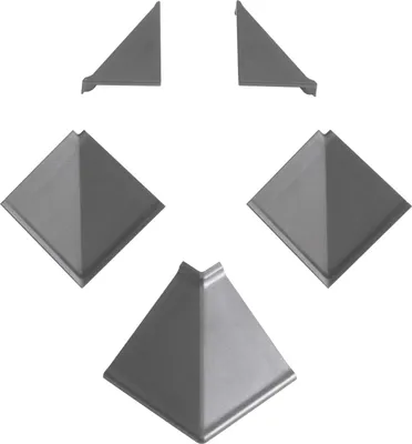Produktbild von Kaindl Wandanschlusssystem Zubehörset 16 x 7 x 2 cm achatgrau