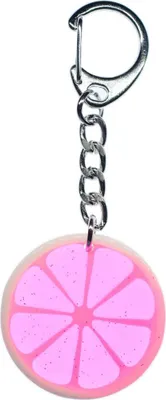 Produktbild von Grapefruit Pampelmuse Schlüsselanhänger Miniblings Anhänger Orange pink