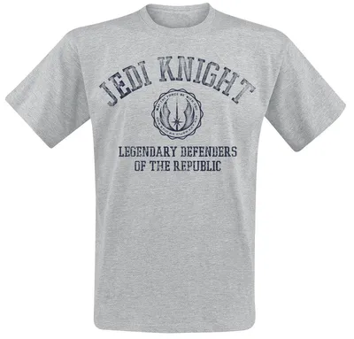 Produktbild von Star Wars T-Shirt Herren Jedi Knight Collegiate grau meliert L