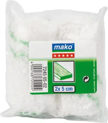 Produktbild von Lasur Mini Ersatzwalze Mikrofaser extra kurz, 5 cm, 2 Stück im Polybeutel