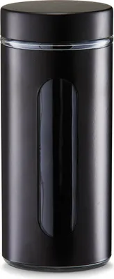 Obrázok produktu pre Zeller nádoba na skladovanie, 1200 ml, čierna - Ø10,2x23; 19797