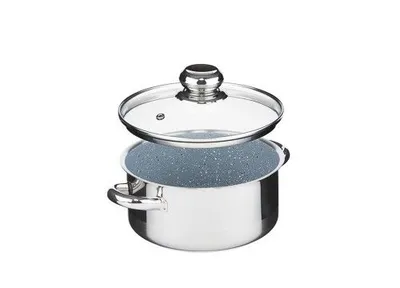 Obrázek produktu pro KOLIMAX - české nerezové nádobí Rendlík s poklicí KOLIMAX CERAMMAX PRO STANDARD - granit šedý, 18 cm, 2,0 l