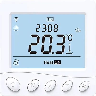 Produktbild von WIFI Smart Electric Heizung 16A Thermostat 3,2-Zoll-LCD-Display Intelligenter Thermostat mit Anwendung und Sprachsteuerung Digitaler programmierbarer Thermostat