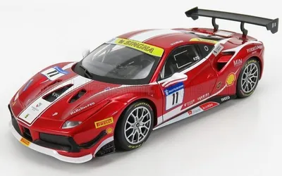 Produktbild von BBURAGO Ferrari 488 Challenge, Sportwagen-Modell, Vormontiert, 1:24, Ferrari 488 Challenge, Unisex, Metall, Kunststoff