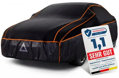 Zdjęcie produktu dla Upgrade4cars, premiumowa osłona ochronna przed gradem, wersja 2026, dla samochodów osobowych M+, wymiary: 460x185x120 cm – rozmiar: samochód osobowy M+