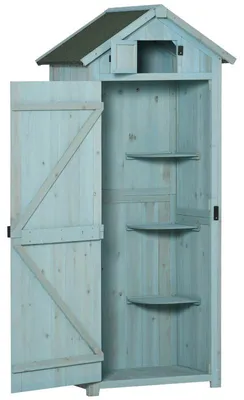 Obrázok produktu pre Skriňa na záhradné náradie – Záhradná skriňa – Priestor na záhrade – Záhradná búda – Úložný box z dreva