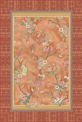 Produktbild von Bassetti Plaid Pallanza Farbe Orange-O1 Größe 240x250  100% Baumwolle/  Füllung 100% Polyester