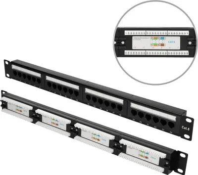Obrázek produktu pro Extralink Patchpanel CAT6 UTP V2 24 portů