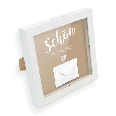 Produktbild von itenga Bilderrahmen Geldgeschenk Schön dass es dich gibt (Motiv 12) - Einleger, Umschlag