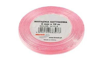 Obrázek produktu pro Saténová stuha světle růžová 6mmx32m 2ks