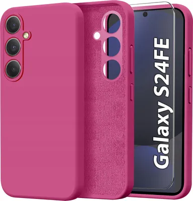 Immagine prodotto di Custodia per Samsung Galaxy S24 FE CASE Silicone ELASTICO + Vetro PROTETTIVO 9H