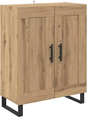 Zdjęcie produktu dla vidaXL Kredens dębowy Artisan 69,5 x 34 x 90 cm drewno kompozytowe i żelazo
