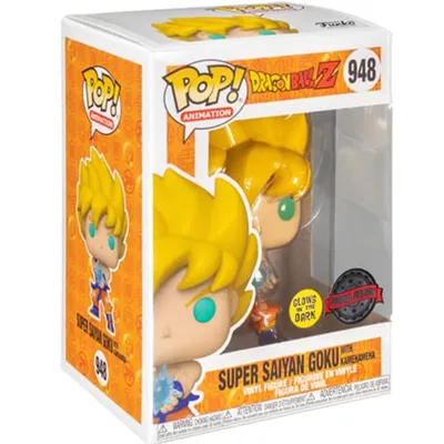 Zdjęcie produktu dla Funko POP! SSJ Son Goku Kamehameha | Figurka kolekcjonerska Dragon Ball Z | 948 | 9,5 cm