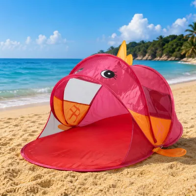 Produktbild von PopUP Muschel Strandmuschel Strandzelt Pink L180xB95xH75cm UPV50+