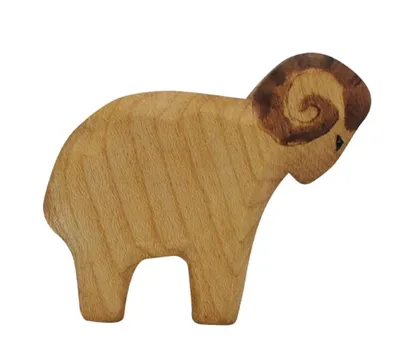 Produktbild von HolzWald - 2030 - Bauernhof, Schafbock, Holz, Handarbeit, 7,7cm x 9,6cm x 2,5cm