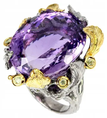Produktbild von Ring mit Amethyst (24,37 Karat), Saphiren und Silber, R16