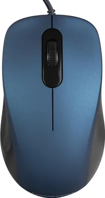 Produktbild von MODECOM MC-M10S Optische Maus, Blau, 1000 DPI, Geräuschlose Tasten, Ergonomisch, USB, Beidhändig, passend für Laptop und Computer