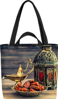 Produktbild von VOID Ramadan Laterne Lampe Fest Tasche 33x33x14cm,15l Einkaufs-Beutel Shopper Einkaufs-Tasche Bag