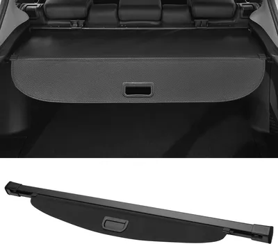 Produktbild von Kofferraum ausziehbare Laderaumabdeckung für Kia EV6 2022-2024 Heckklappenregal Gepäcksicherheitsabdeckung Schattierung, Leinwand, Glanzschwarz