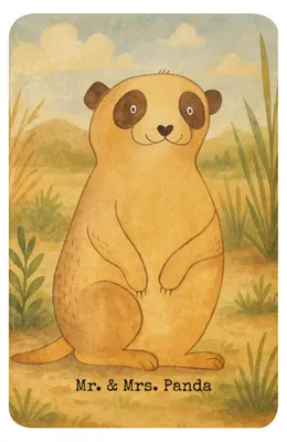 Produktbild von Mr. & Mrs. Panda Tagesdecke Erdmännchen Design 100 x 150 cm - Weiß - Geschenk, Reisen, Kuscheldecke, Flauschdecke, Traveling, Afrika, Heimdecke, Weltreise, Spruch, Decke