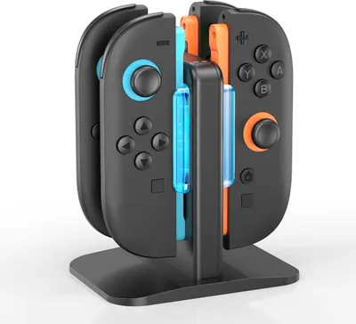 Produktbild von Für Nintendo Switch 2 Magnetischer 4-in-1 Controller-Ladeständer mit LED-Anzeige